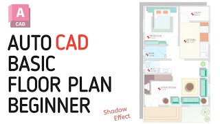 Making a Simple Floor Plan in AutoCAD  Fast amp Effective  autocadtutorial [upl. by Odraboel]