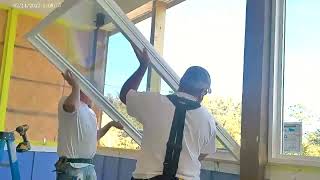 SCREENED PORCH TO ROOM CONVERSION  WINDOW INSTALL [upl. by Erodavlas]