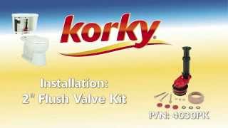 How to install a Korky EasyADJUST Flush Valve Kit [upl. by Brodeur151]