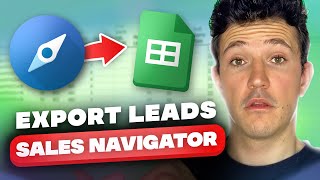 How To Export Leads From LinkedIn Sales Navigator To Excel 2024 [upl. by Haimirej]