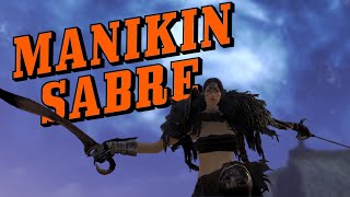 Dark Souls II Manikin sabre dual wielding SL150 [upl. by Anaej]