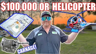 100000 Or A Helicopter What Do I Choose Also Justin Destroys His New Burnout Truck [upl. by Inoue]