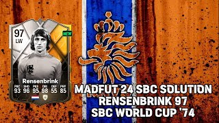 Madfut 24 Rob Rensenbrink 97 Sbc World Cup 74 [upl. by Robertson]