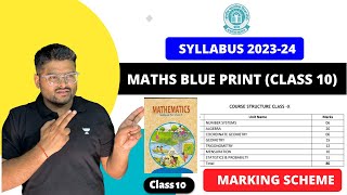 Class 10 Maths Blue Print Session 202324 I Maths Class 10 Blue Print and Chapter Wise Analysis [upl. by Dean]