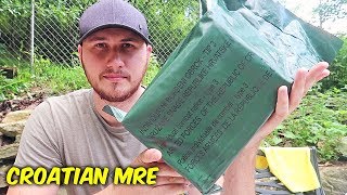 Tasting Croatian MRE Meal Ready to Eat [upl. by Naehs]