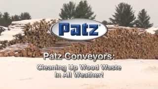 Patz Conveyors Cleaning Up Wood Waste In All Weather [upl. by Denbrook]