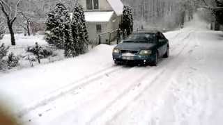 Audi A6 C5 132kW Quattro Tiptronic on the snow [upl. by Arnon]