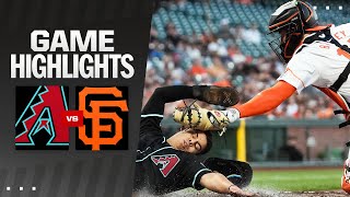 Giants vs Dbacks Game Highlights 9324  MLB Highlights [upl. by Galina]