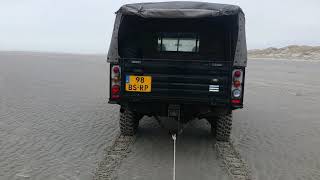 Test Mantus Anchor 6kg on the beach behind DefenderTD5 low gear 1st and diff lock in [upl. by Dduj119]