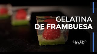 Postres saludables gelatina de frambuesa de Carme Ruscalleda · Talent Recetas [upl. by Hite]