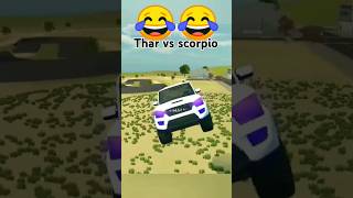 Thar vs scorpio jump challenge🔥🔥shubham sharma 1414shortstrending [upl. by Anitniuq228]