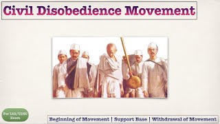 Civil Disobedience Movement  NCERT Short Notes  Quick Revision for IAS Exam [upl. by Nolrah354]