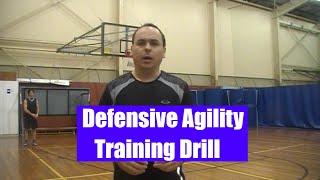 Basketball Defense 🏀 Basic Footwork Agility Drill [upl. by Nnairahs]