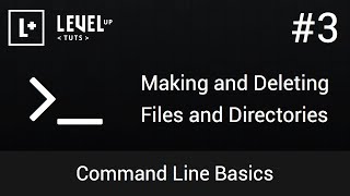 Command Line Basics 3  Making and Deleting Files and Directories [upl. by Ynnob]