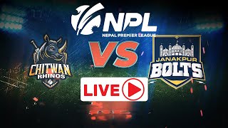 LIVE Nepal Premier League 2024  CHITWAN RHINOS VS JANAKPUR BOLTS  TU Cricket Ground npl2024 [upl. by Domph]