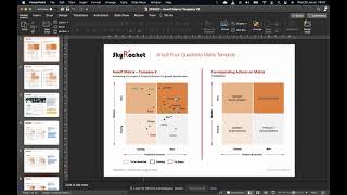 Ansoff Matrix Framework  ProductMarket Expansion Grid PowerPoint Template [upl. by Woodberry661]