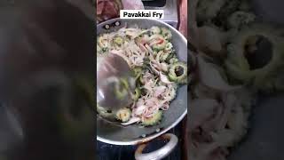 Pavakkai Fry in Tamil Varuval Recipe inTamil Pavakkai Poriyal in tamil  Bitter gourd fryshorts [upl. by Allesig]