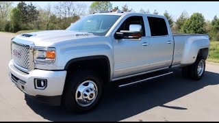 2017 GMC Sierra 3500HD Crew Cab 4x4 Denali Duramax DRW Quicksilver Metallic at Wilson County GMC [upl. by Krid384]