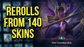 Rerolls From 140 Skins  League of Legends [upl. by Prentiss566]