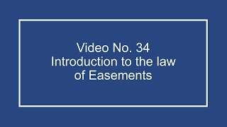 ProfDale Property Video 34  Introduction to Easements [upl. by Frayda]