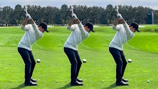 CHARLIE WOODS IRON SWING  SLOW MOTION  2022 PNC Championship [upl. by Navac453]