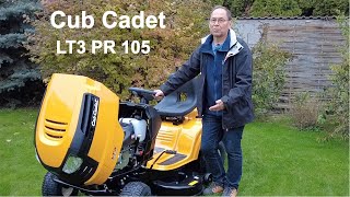 Cub Cadet LT3 PR105 fűgyűjtős fűnyíró traktor bemutató Ismerd meg a részleteket [upl. by Lemon502]