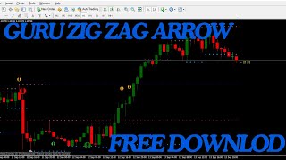 GURU ZIG ZAG ARROW INDICATOR FOR BINARY AND FOREX OR MT4trading freesignal binaryoption [upl. by Tihor]