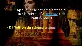 Le Schéma actanciel dans ANTIGONE de Anouilh [upl. by Delaryd]