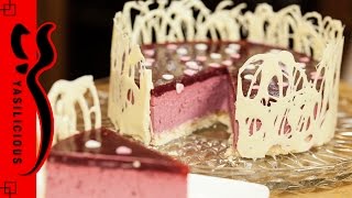 NO BAKE HIMBEER MASCARPONE TORTE – fruchtige MUTTERTAGSTORTE mit Keksboden amp weißem Schokoladenrand [upl. by Oiramel259]