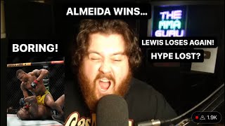 MMA GURU REACTS TO JAILTON ALMEIDA DEFEATING DERRICK LEWIS FULL VIDEO [upl. by Alicea]