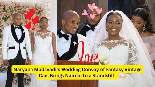 Maryann Mudavadi’s Wedding Convoy of Vintage Cars Brings Nairobi to a Standstill mudavadi trend [upl. by Aniaj]