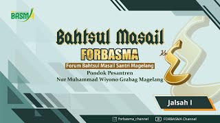 🔴LIVE Bahtsul Masail Forbasma Ke 4  Jalsah l [upl. by Aid107]