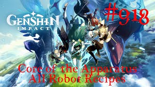 Genshin Impact Walkthrough Part 918  Core of the Apparatus  All Robot Recipes [upl. by Ynnub]