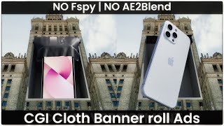 Create CGI Banner roll Ad using VFX in Blender  No plugins required [upl. by Radu]