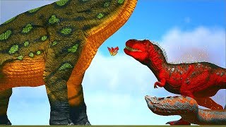 Ark Survival  BRACHIOSAURUS vs ALPHA DINOS Ep477 [upl. by Novonod]