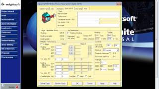 Wrightsoft Example Duct Design Step 1 The Equipment Screen CFM and Static Pressure [upl. by Ensoll]