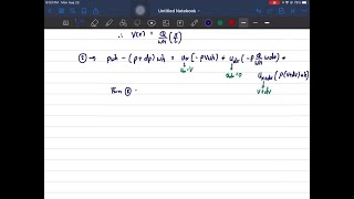 Texts Considering the differential form of continuity and conservation of momentum equations a … [upl. by Yenahteb]