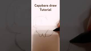 Capybara draw tutorial✏🖍 [upl. by Sicular]