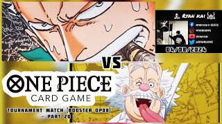 One Piece Card Game Tournament Match Booster OP08 Part 20  Smoker vs Vegapunk [upl. by Atteuqnas]