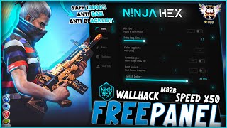 FREE PANEL PC GRATIS OB46 WALLHACK  SPEED  SNIPER LIFETIME FREE FIRE 🎁 ANTI BAN 100  NINJA HEX [upl. by Idur]