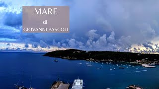 ITALIAN POEMS LEARN ITALIAN with poetry  MARE di Giovanni Pascoli🌊🏝 [upl. by Akere595]