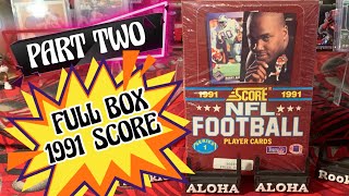 1991 SCORE NFL FOOTBALL SERIES ONE 💥🏈 PART TWO  SEARCHING FOR BRETT FAVRE JOE MONTANA JERRY RICE [upl. by Sivatco]