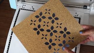 Lets make a Cork NotebookJournal Cover using Brother ScanNCut DX [upl. by Aridni]