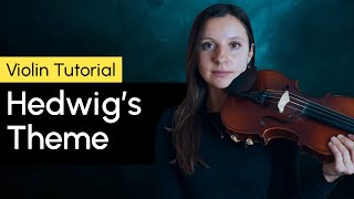 Harry Potter Hedwigs Theme Violin Tutorial [upl. by Leod]