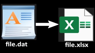 How to convert dat file to Excel files [upl. by Adianes]