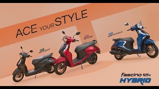 Yamaha Fascino 125 FI Hybrid  Ace Your Style  Equipped with Answer Back function [upl. by Bunni870]