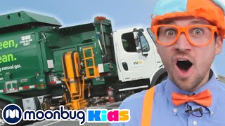 BLIPPI em Português  Caminhões de Lixo e Reciclagem com Blippi  Vídeos Educativos [upl. by Marcello]