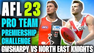 AFL 23 PRO TEAM PREMIERSHIP CHALLENGE GWSHARPY  SAINTS VS SWANS AFL23 AFL PROTEAM [upl. by Yeh]