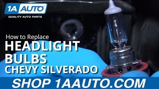 How to Replace Headlight Bulbs 1419 Chevy Silverado LT [upl. by Licastro]