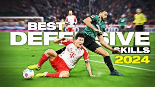 Epic Football Defensive Skills amp Tackles 2024  HD [upl. by Hiltan]